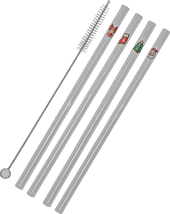 Rietje kerst 20 cm 4 stuks