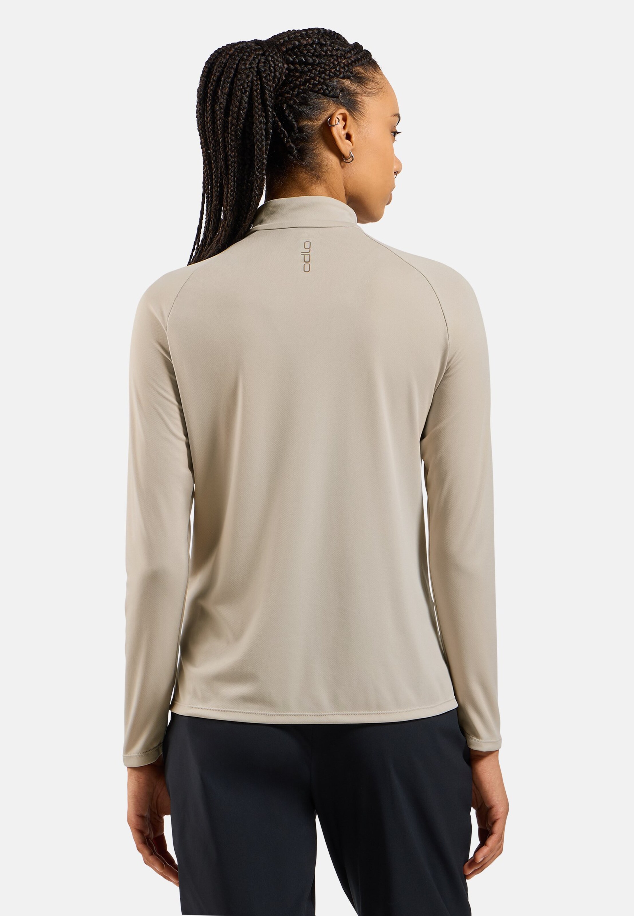 Essentials Ceramiwarm Mid Layer mit Halbreissverschluss in silver cloud