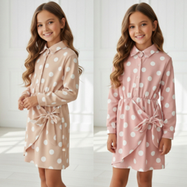 Polka bow dress