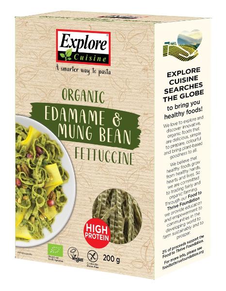 EXPLORE CUISINE Fettuccine Edamame & Mungo Bio 200 g