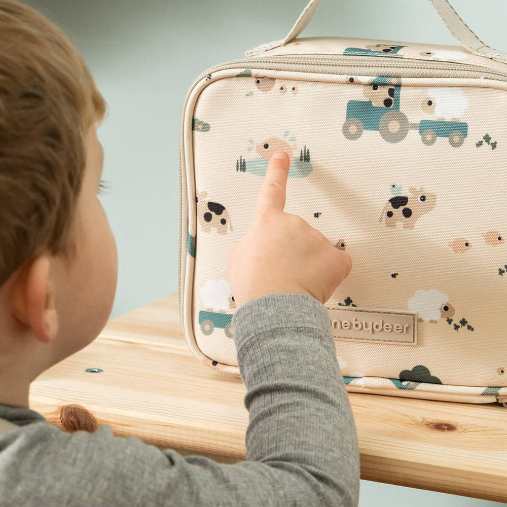 Køb DonebyDeer Sand Tiny Farm Tiny Insulated Frokost Taske