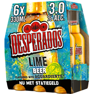 Desperados Lime Bier Fles 6 x 330ml