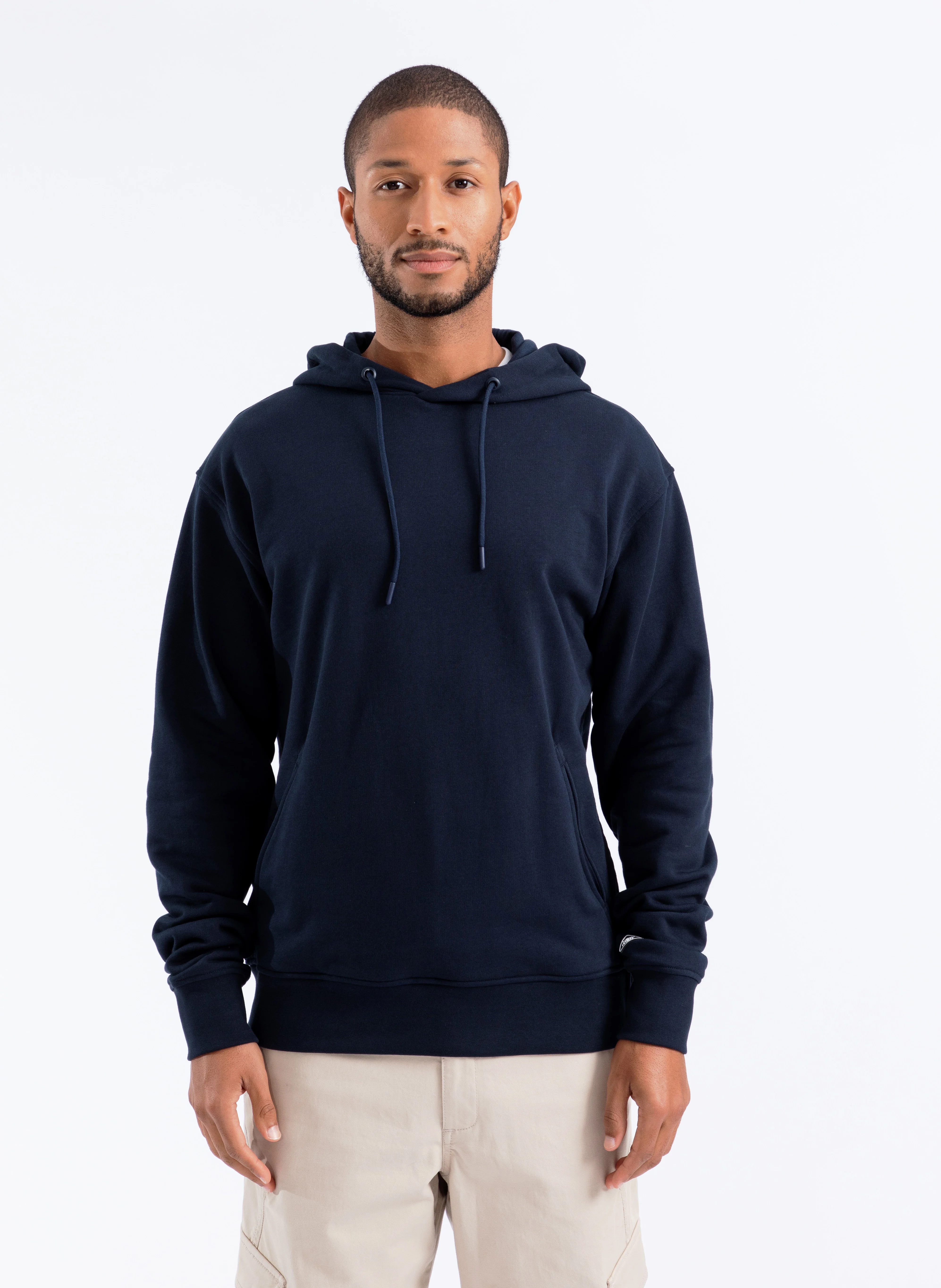 EVASION - Sweat ample à capuche en coton| Bleu