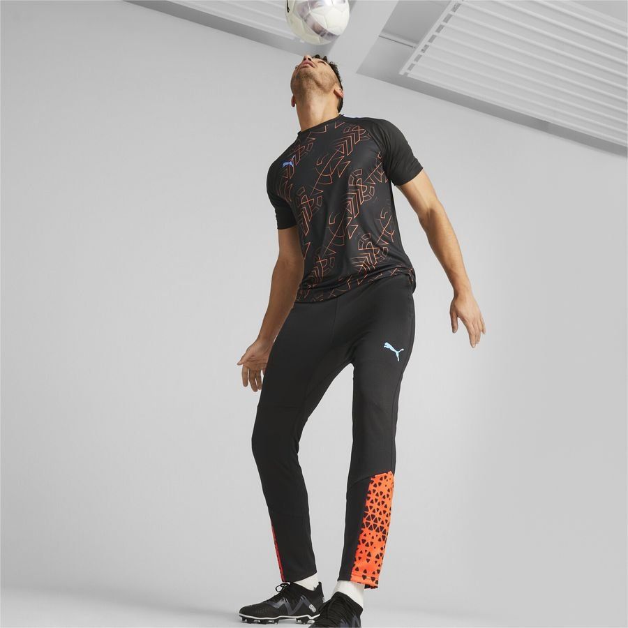 PUMA T-shirt d'Entraînement teamLIGA Graphic - Noir/Orange/Bleu