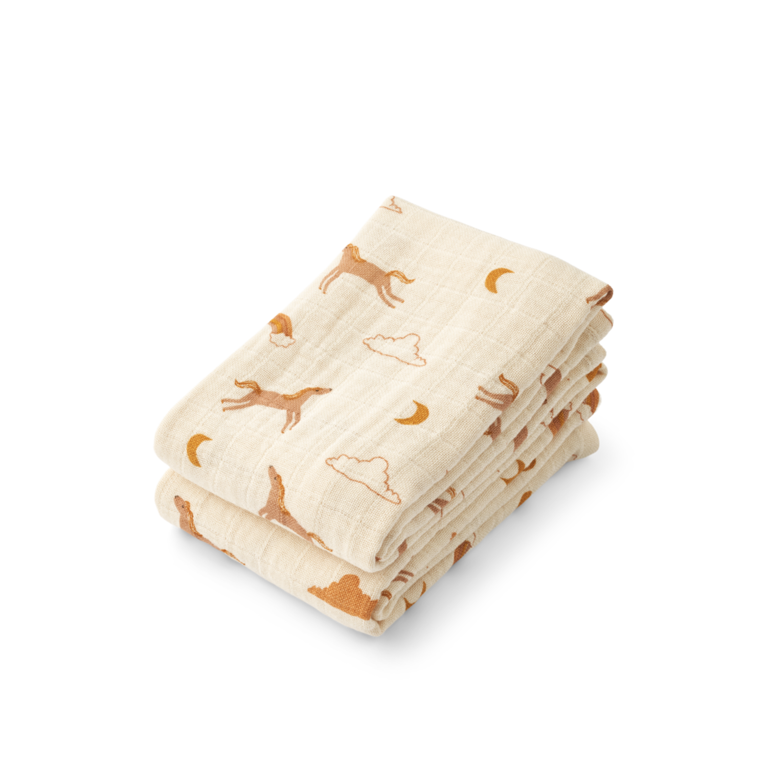 Liewood | Lewis Muslin Cloth 2-Pack | Dream / Ecru