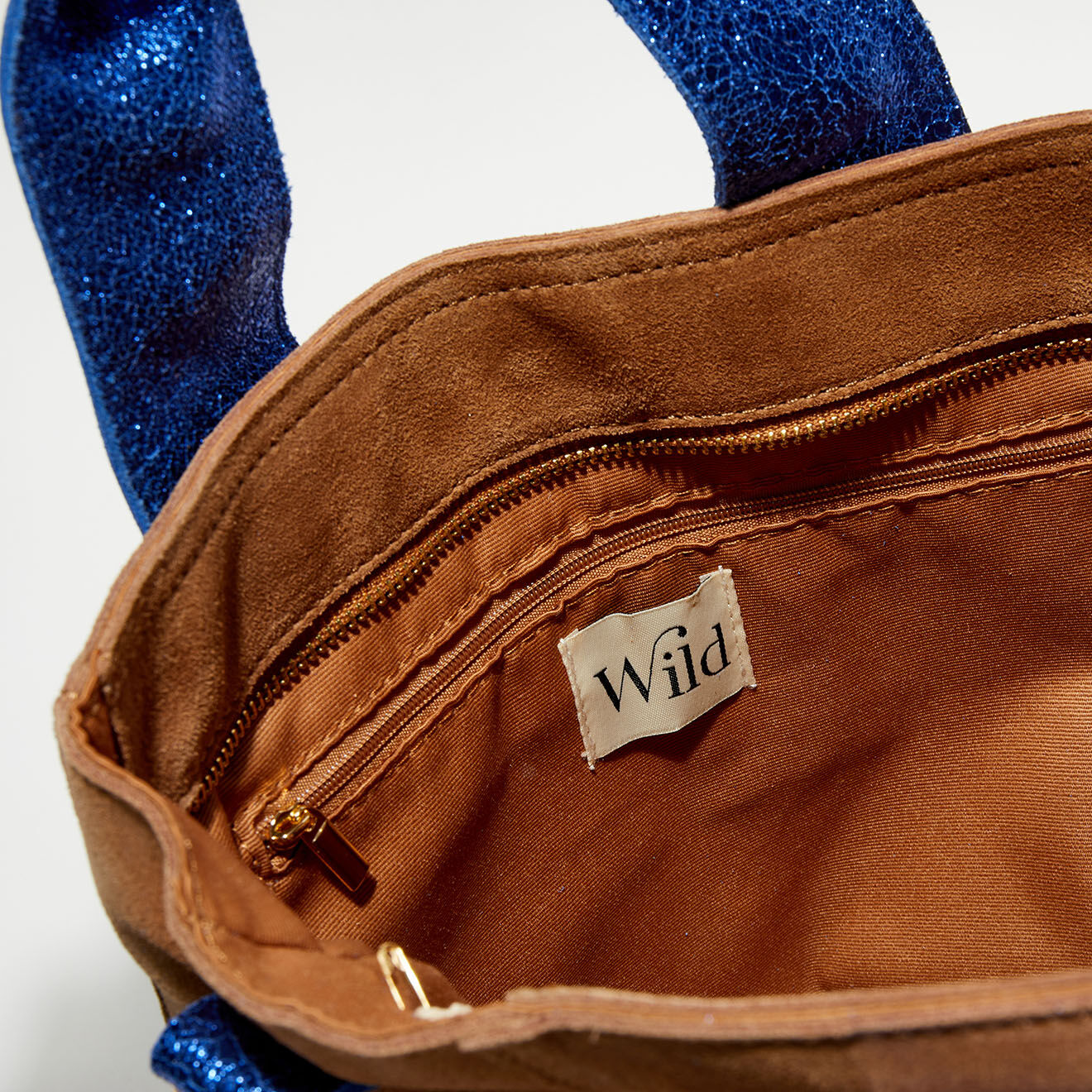 Wild Sac cabas en Cuir Pixie electric - 32x28x10 cm