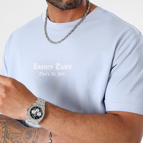 Tee Shirt Oversize Large Bugs Bunny Graff Milano Bleu Ciel