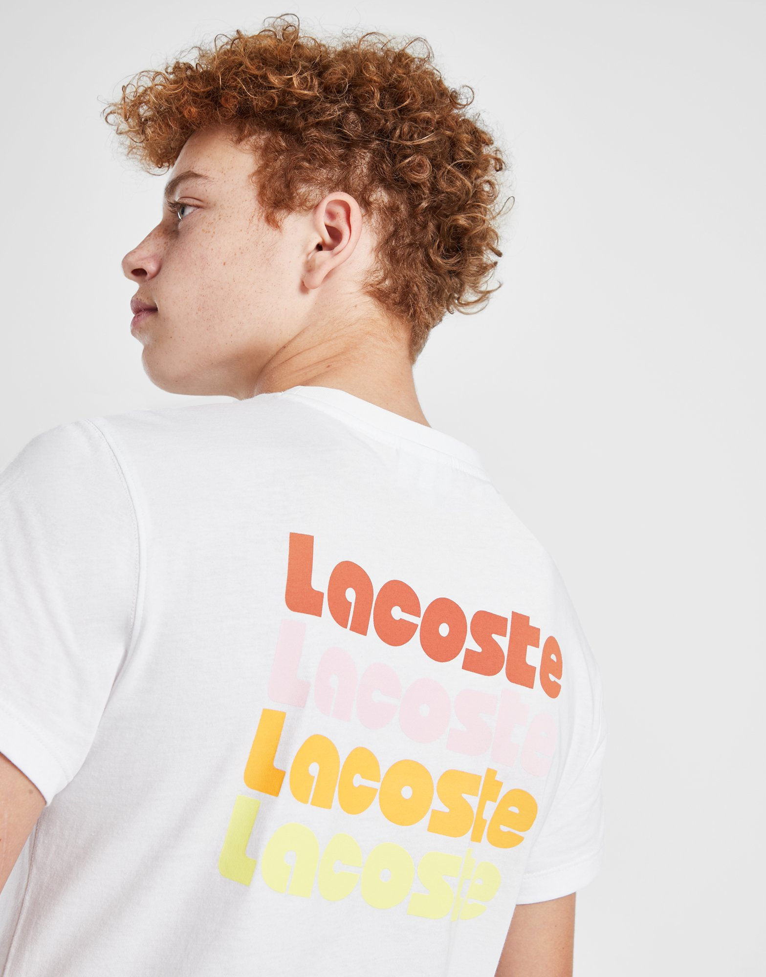 Lacoste T-shirt Back Stack Logo Junior
