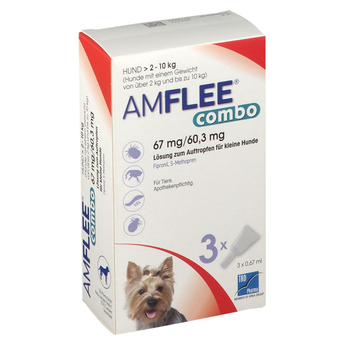 Amflee® combo 67 mg/60,3 mg für kleine Hunde
