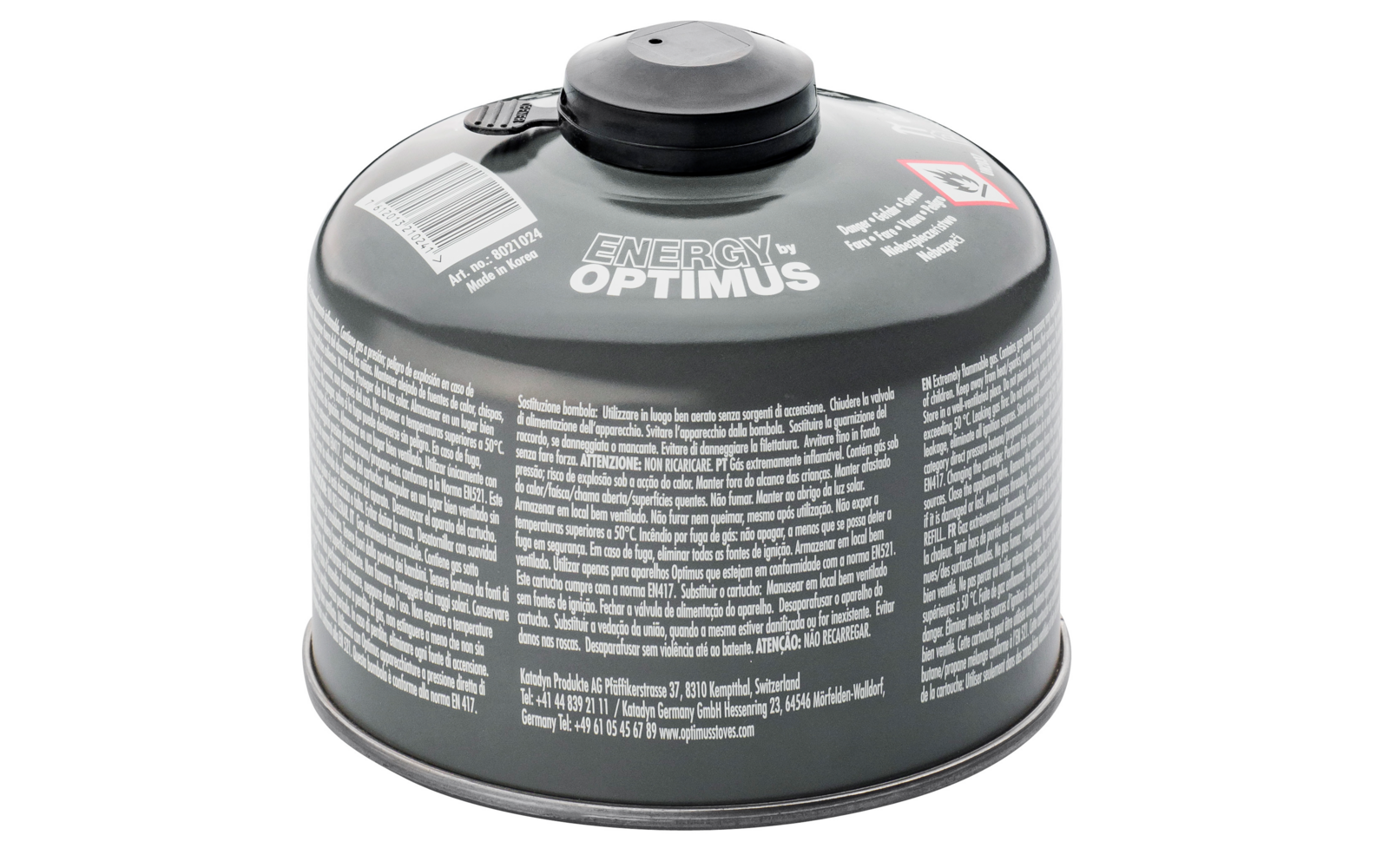 Optimus Gaskartusche 4-Season mit Schraubgewinde & Schutzkappe 100 g