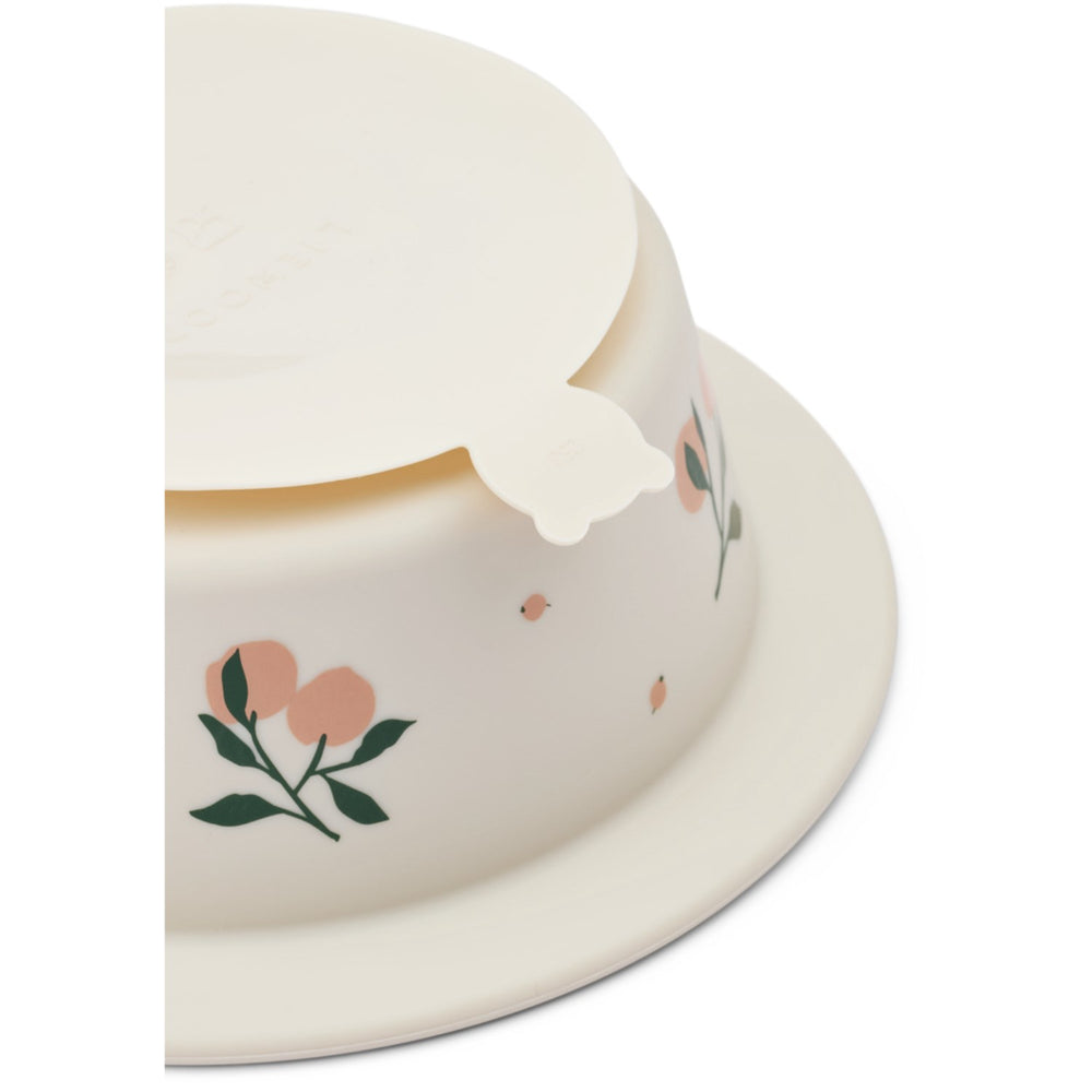 Køb LIEWOOD Peach / Sea Shell Peony Printed Suction Skål 2-Pak
