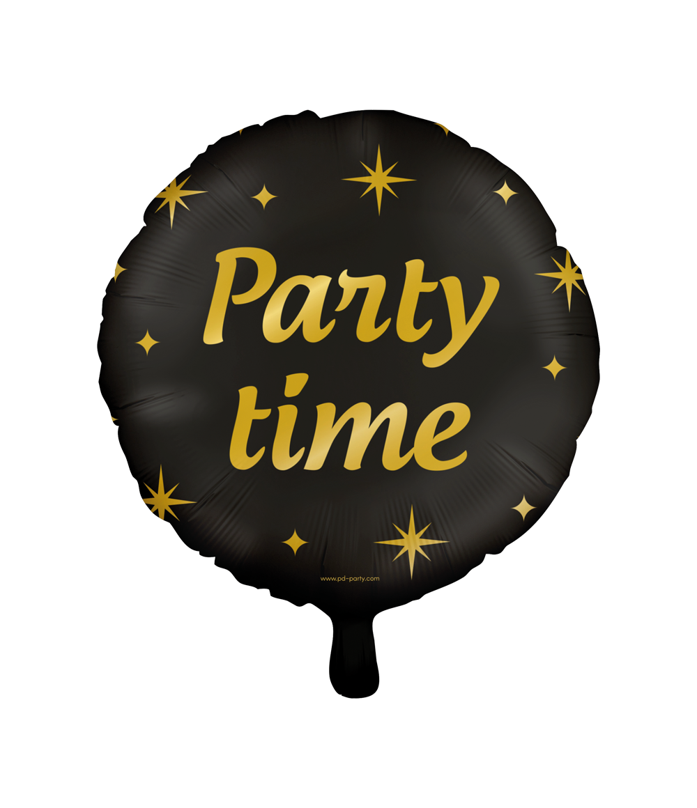 Helium Ballon Party Time Leeg 30cm
