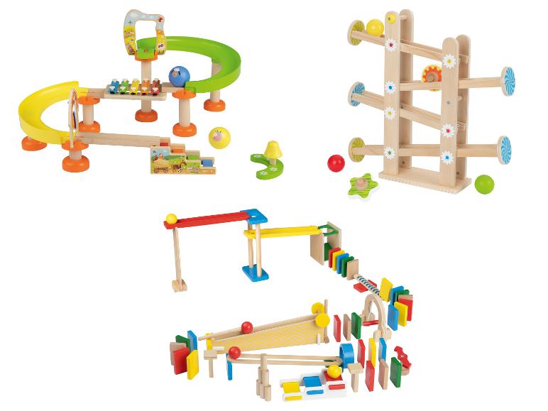 Houten knikkerbaan