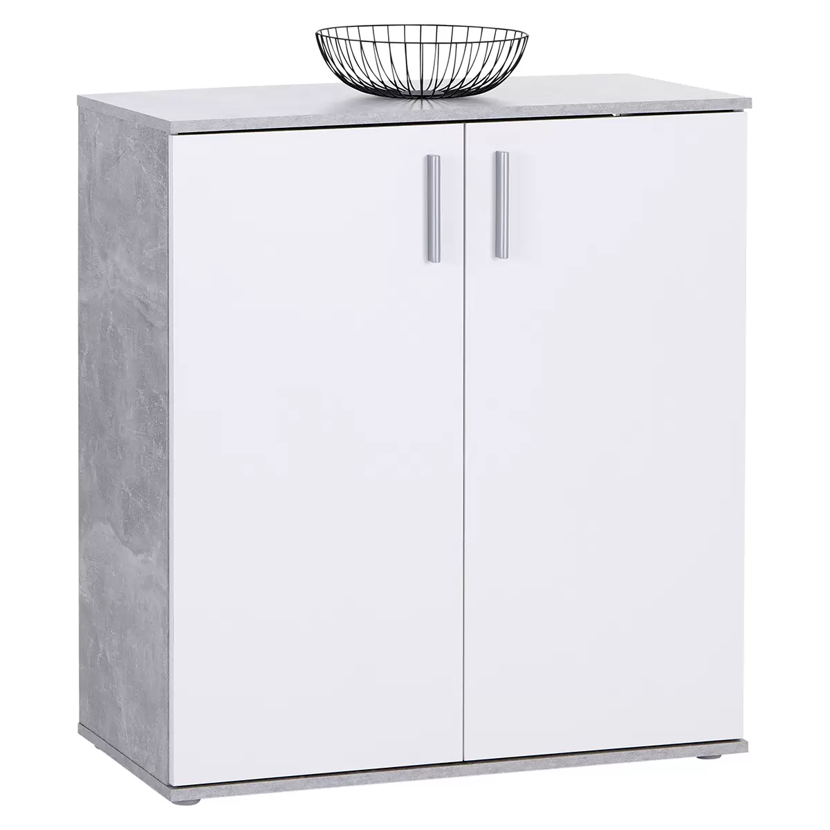 Kommode Ina 01 weiss,Betonoptik