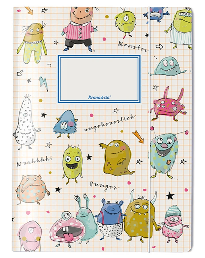 Sammelmappe MONSTER (A4) in bunt