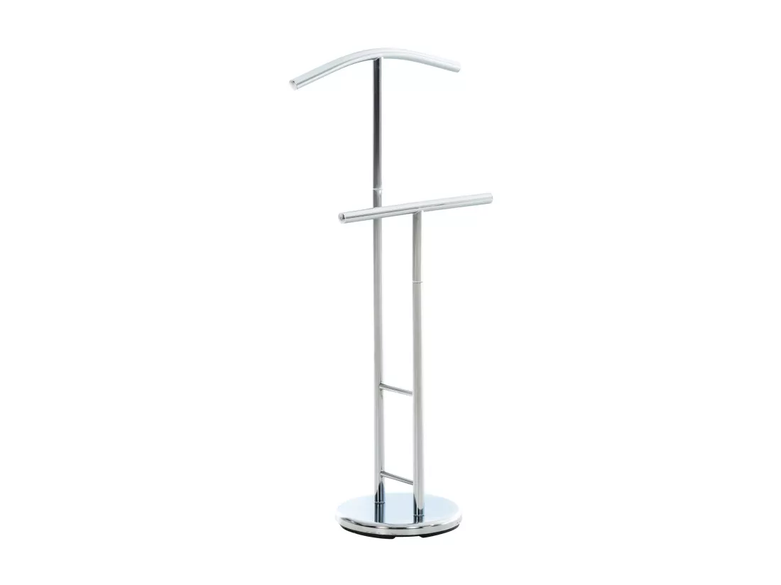 Valet de nuit - Métal - 50 x 28 x 107cm - Argent - Raymon