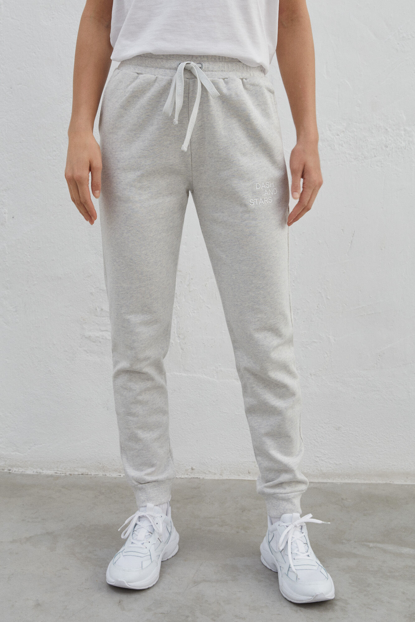 Calça jogger 100% algodão, cinza - cinza