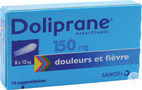 Doliprane 150mg Paracétamol Douleurs Et Fièvre 10 Suppositoires Sécables