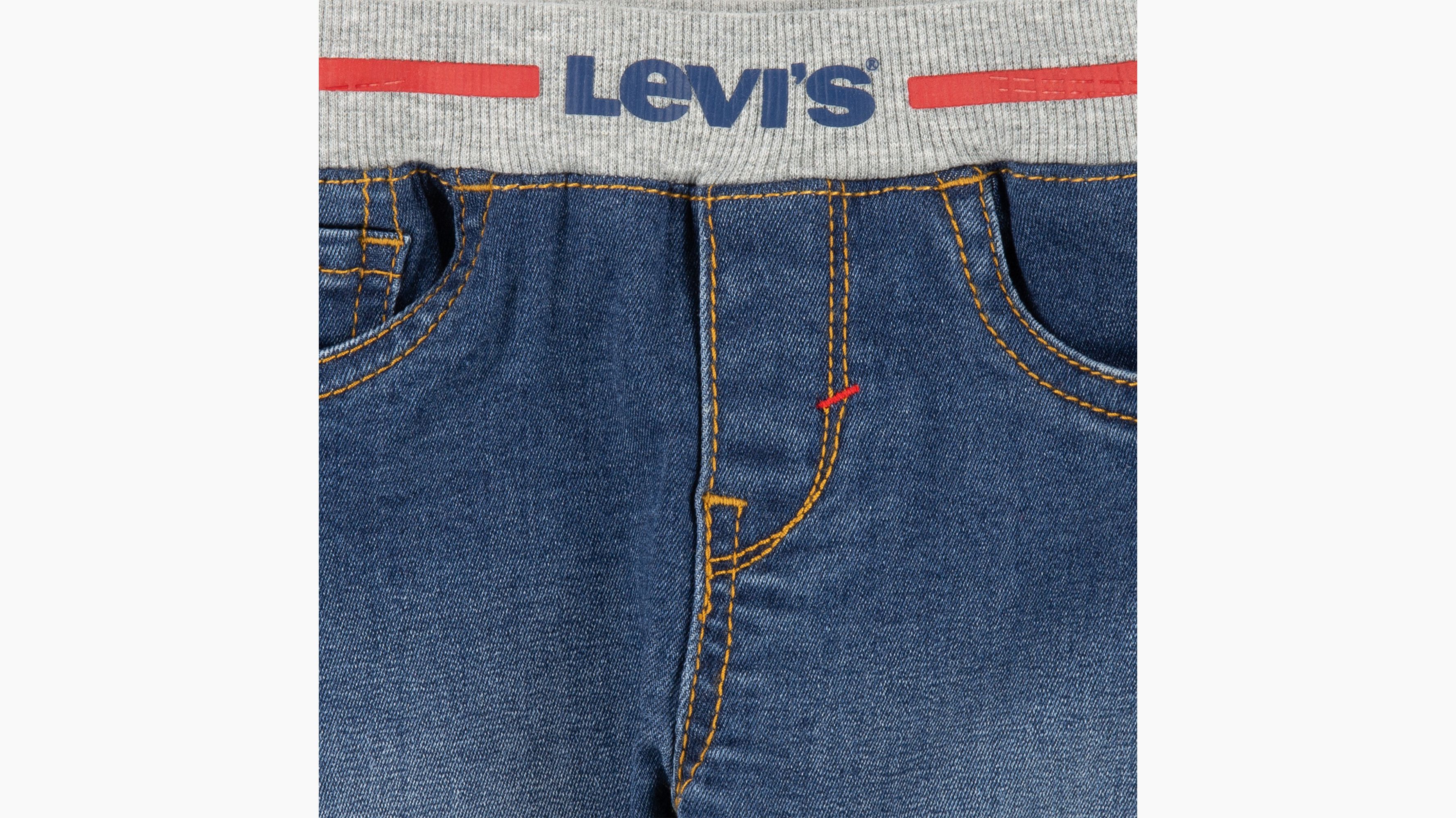 Bébé short en bord-côtes à taille élastique - Ues - Bleu