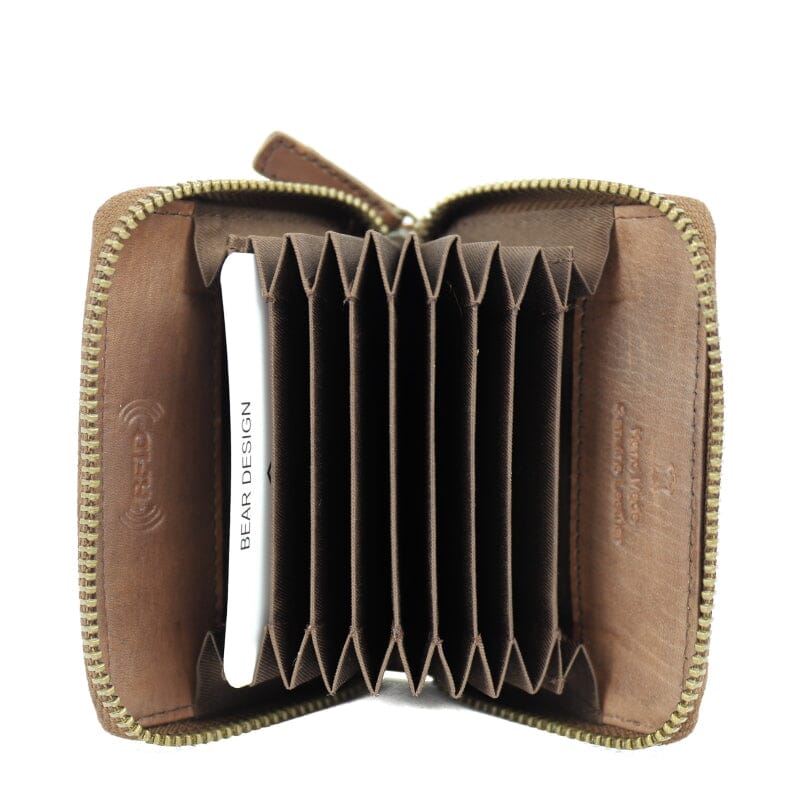 Bear Design Creditcard Etui Rudie RFID Protected Bruin