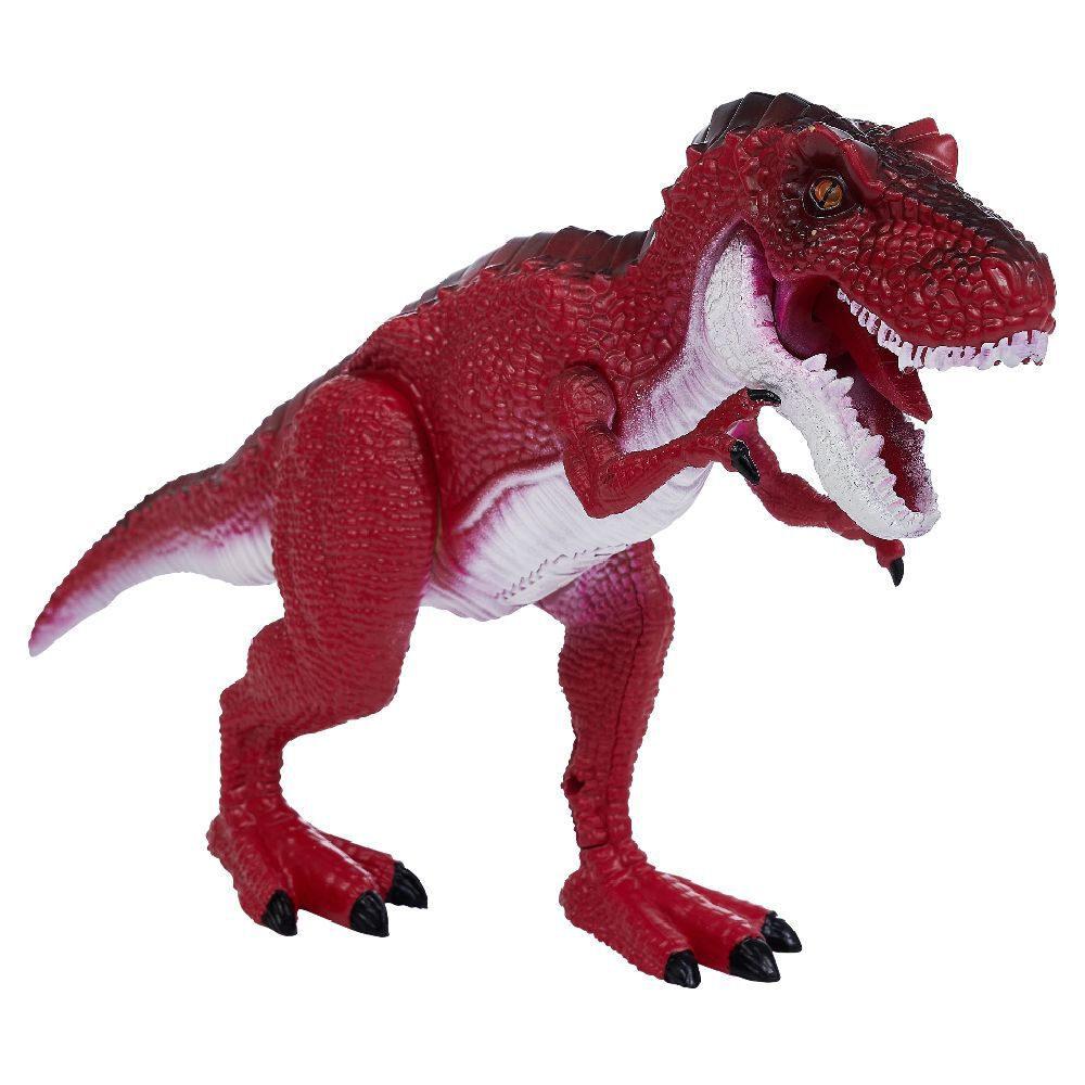 Figurine dinosaure sonore et lumineuse rouge