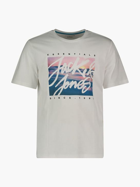 JACK & JONES T-Shirt Weiss
