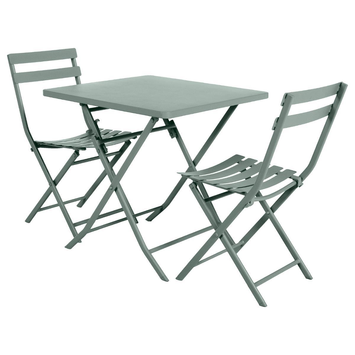 TABLE GREENSBORO CARREE OLIVE 2 PLACES
