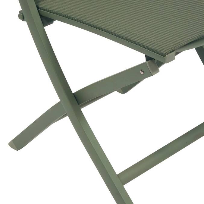 Lot de 4 chaises de jardin pliante ESSENTIA Vert laurier