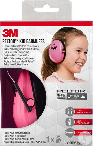 3M Peltor Kid Casque Antibruit Rose 1 Pièce