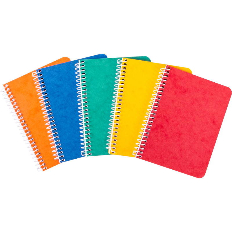 novooo Professional Spiralheft, 91 x 121 mm, kariert 4 mm, assortiert