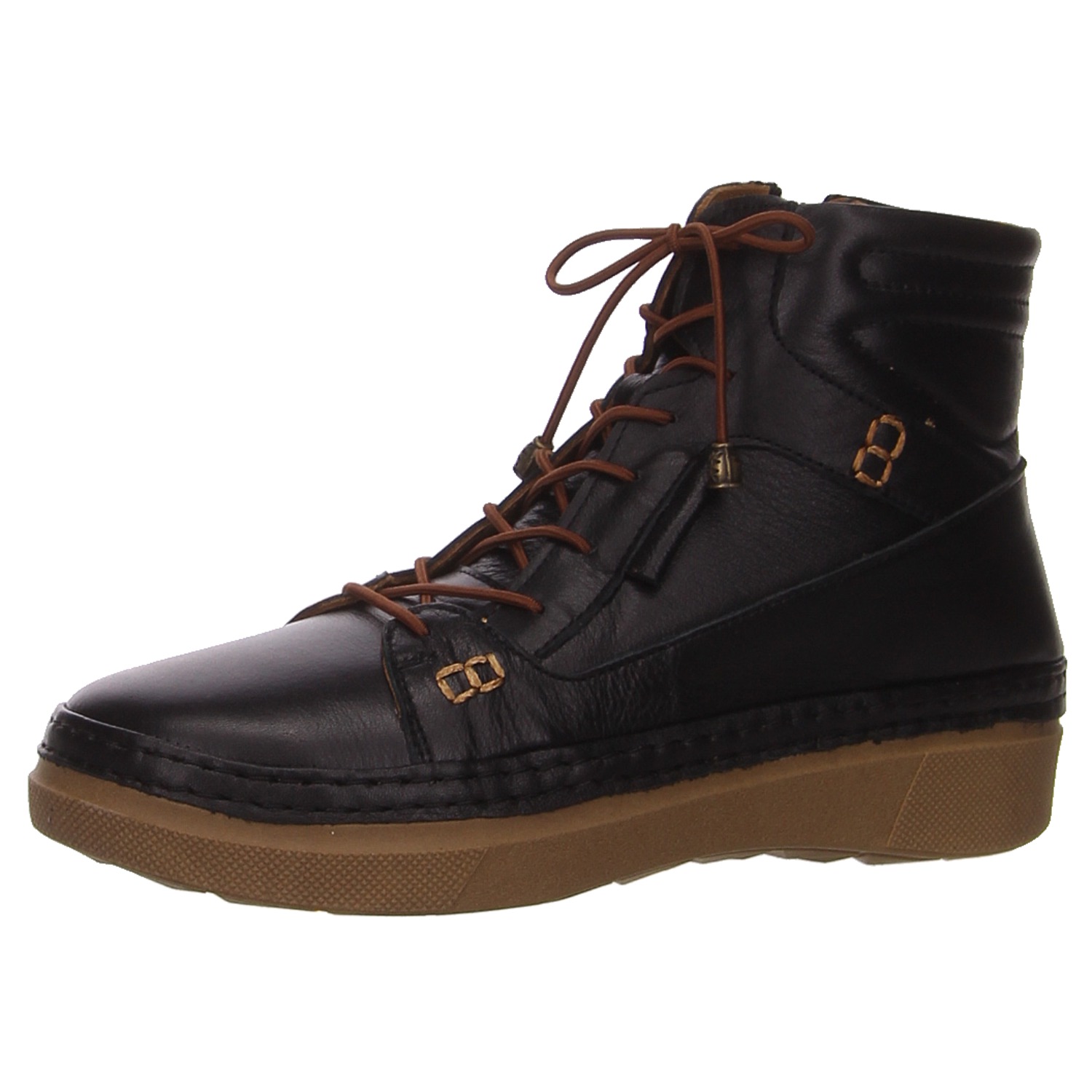 Elbandi Schnürboots schwarz schwarz