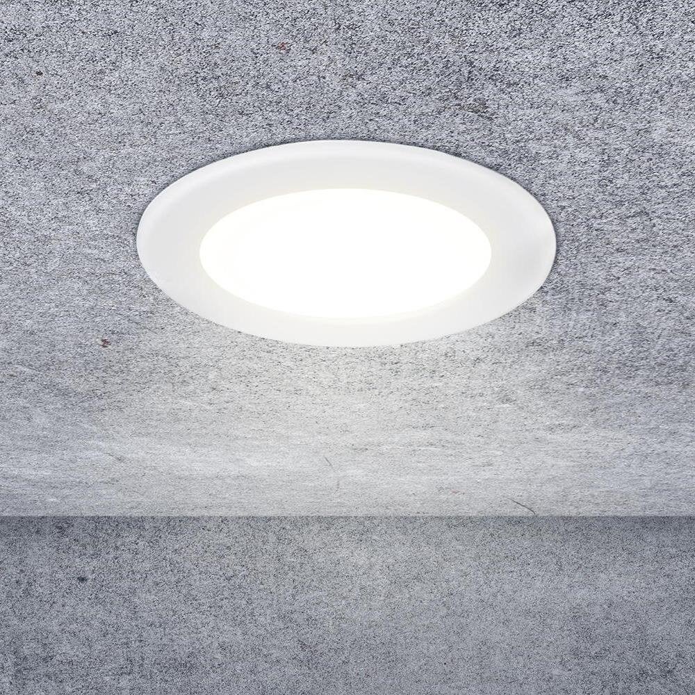 LED inbouwspot Le Mans in wit 12W 1000lm IP44 rond