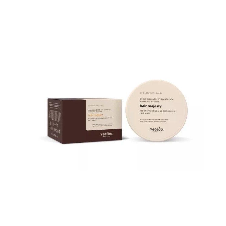 Resibo Hair Majesty Wiederaufbauende und glättende Haarmaske 175 ml