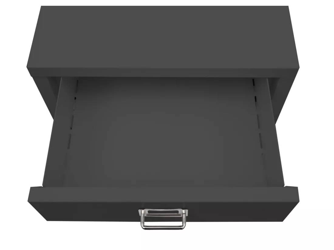 Caisson à roulettes MCW-L49, gris foncé