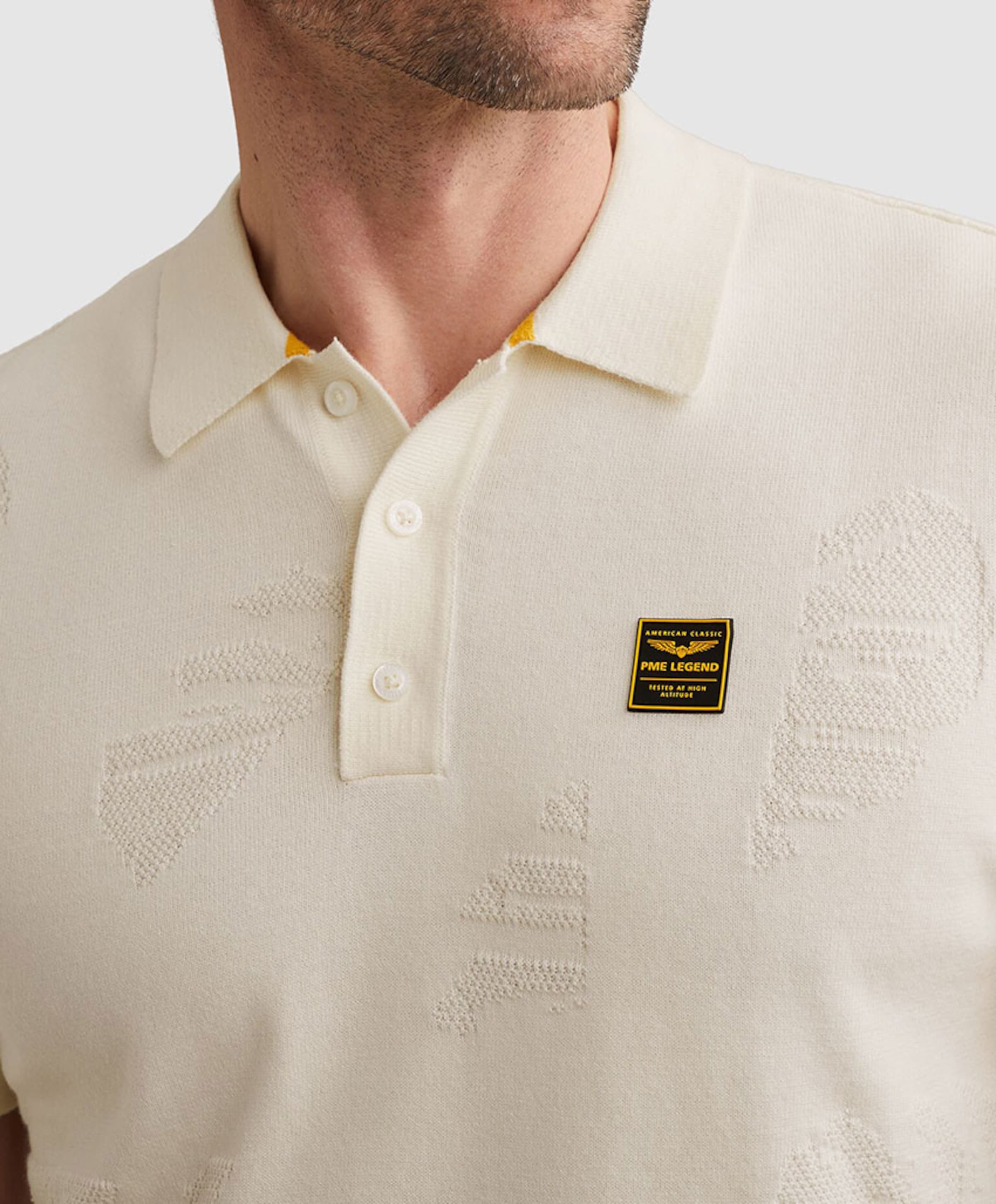 PME Legend Heren polo ecru