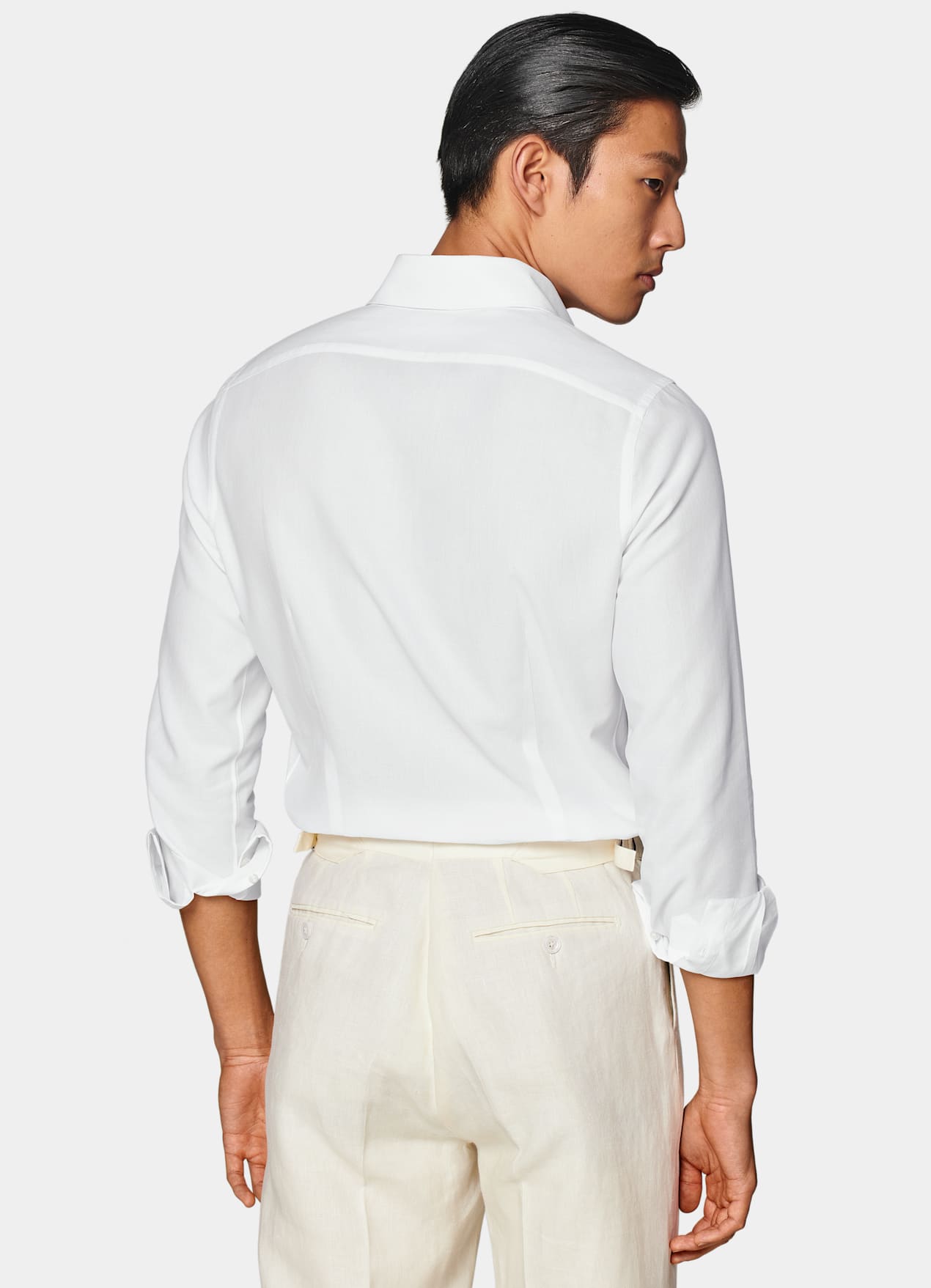 Chemise coupe très ajustée blanche