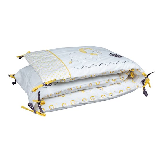 Pluche et Pompon tour de lit   Blanc/Jaune        de               Sauthon Baby's Sweet Home