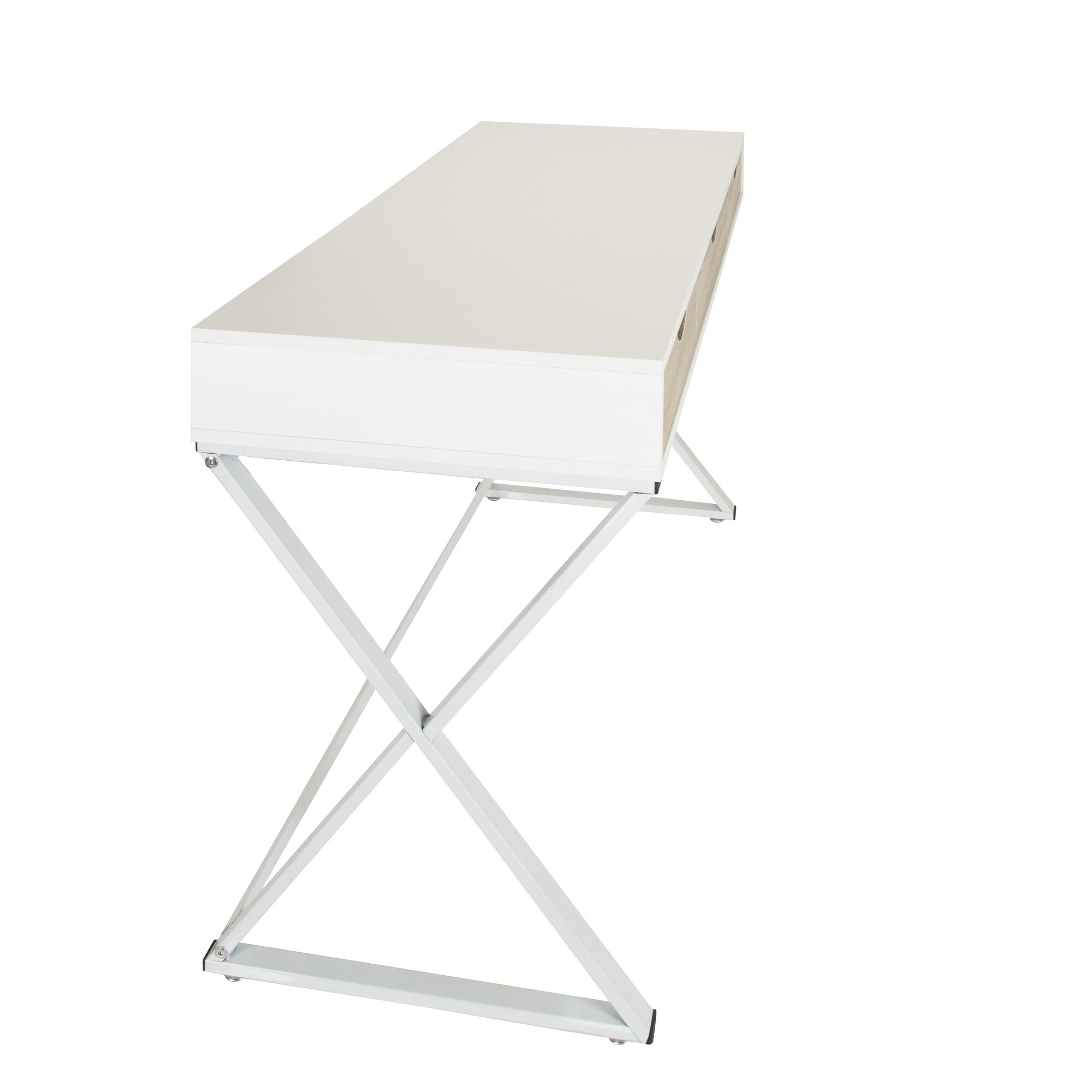 Schreibtisch EASY FLOW III Melaminharzbeschichtete Spanplatte, Gestell pulverbeschichteter Stahl hjh OFFICE