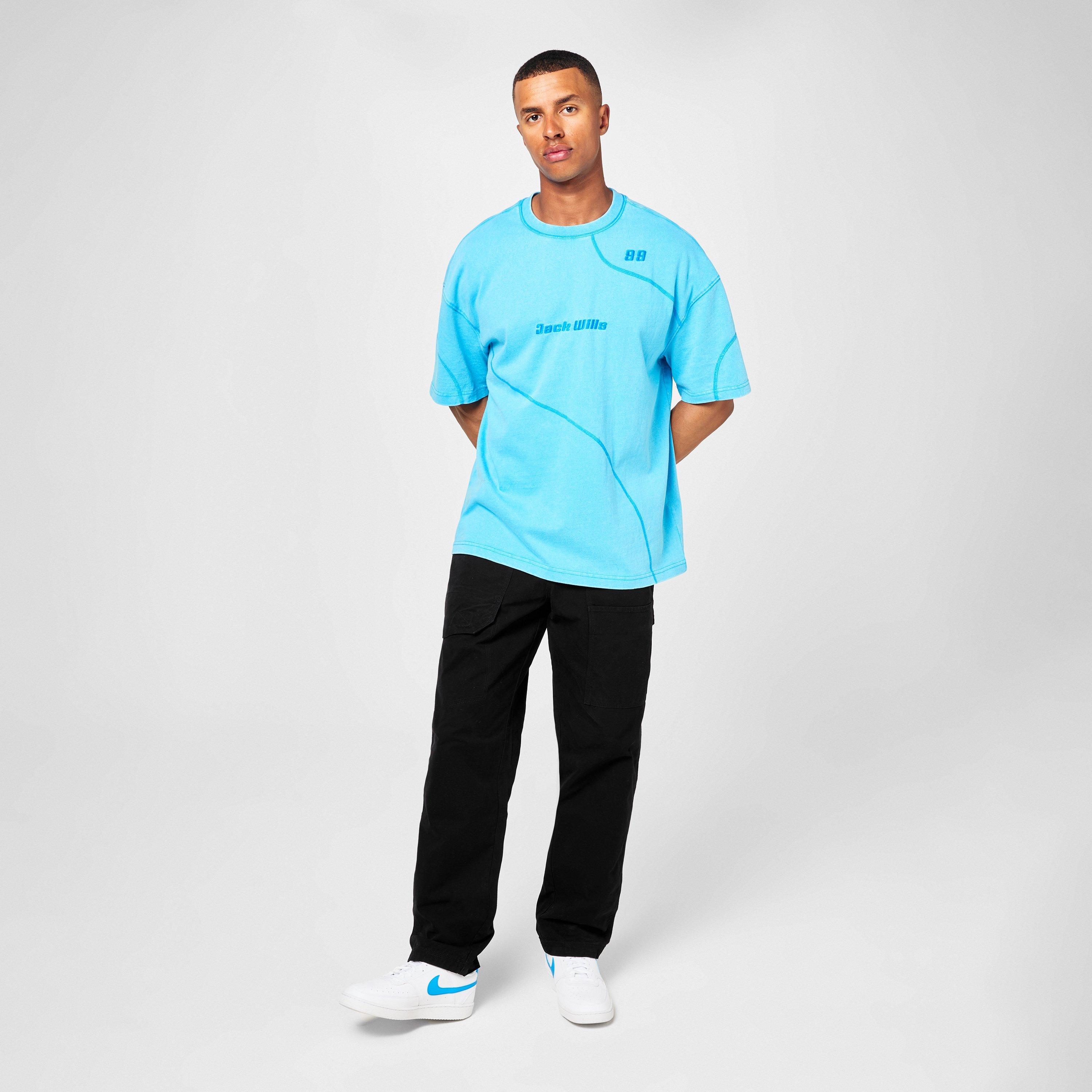 Jack Wills JW Sunbleach Cut And Sew T Shirt
