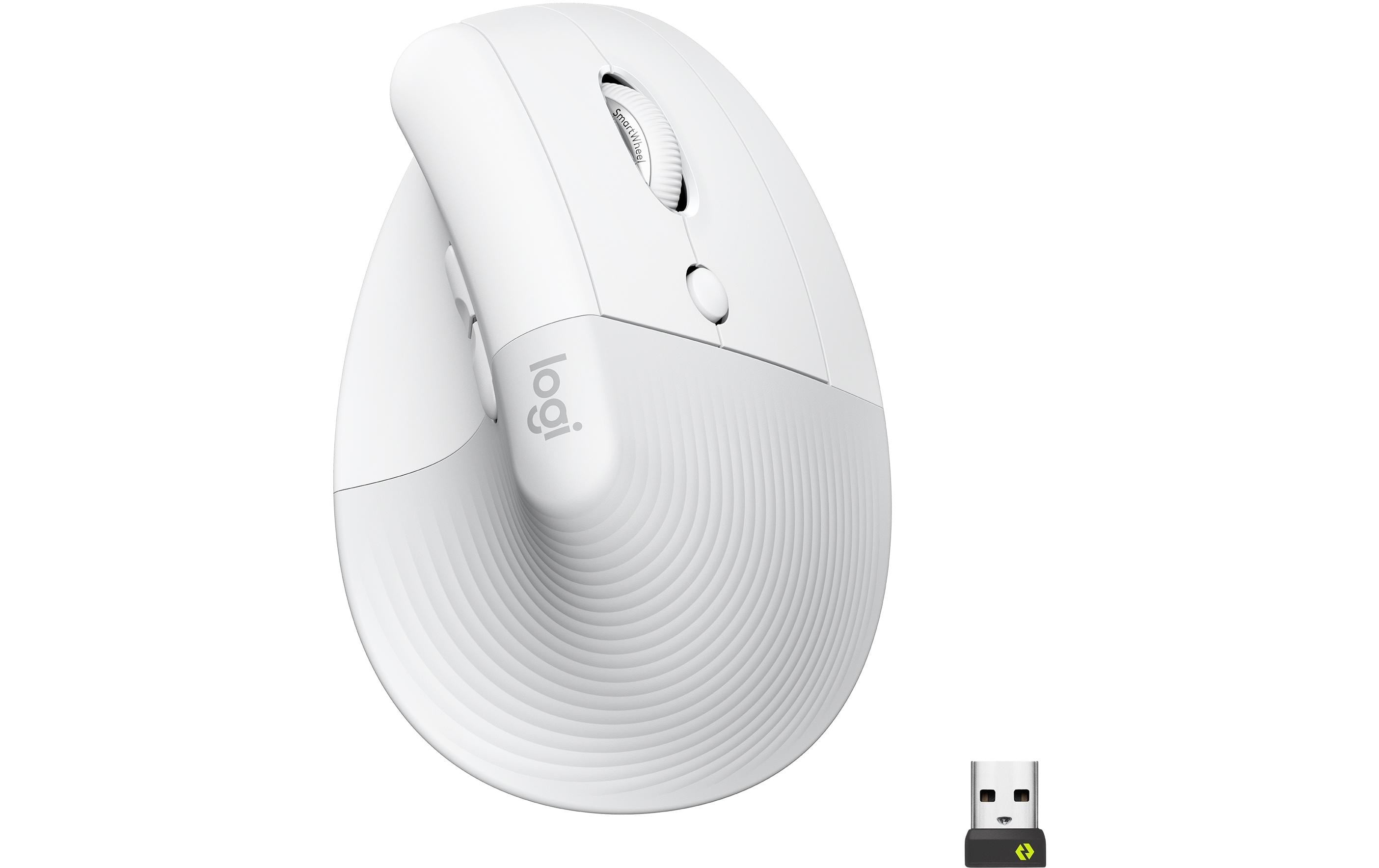 Ergonomische Maus Lift for Business Off-whiteKomfortable ergonomische Maus mit vertikalem Design für kleine bis mittelgrosse Hände