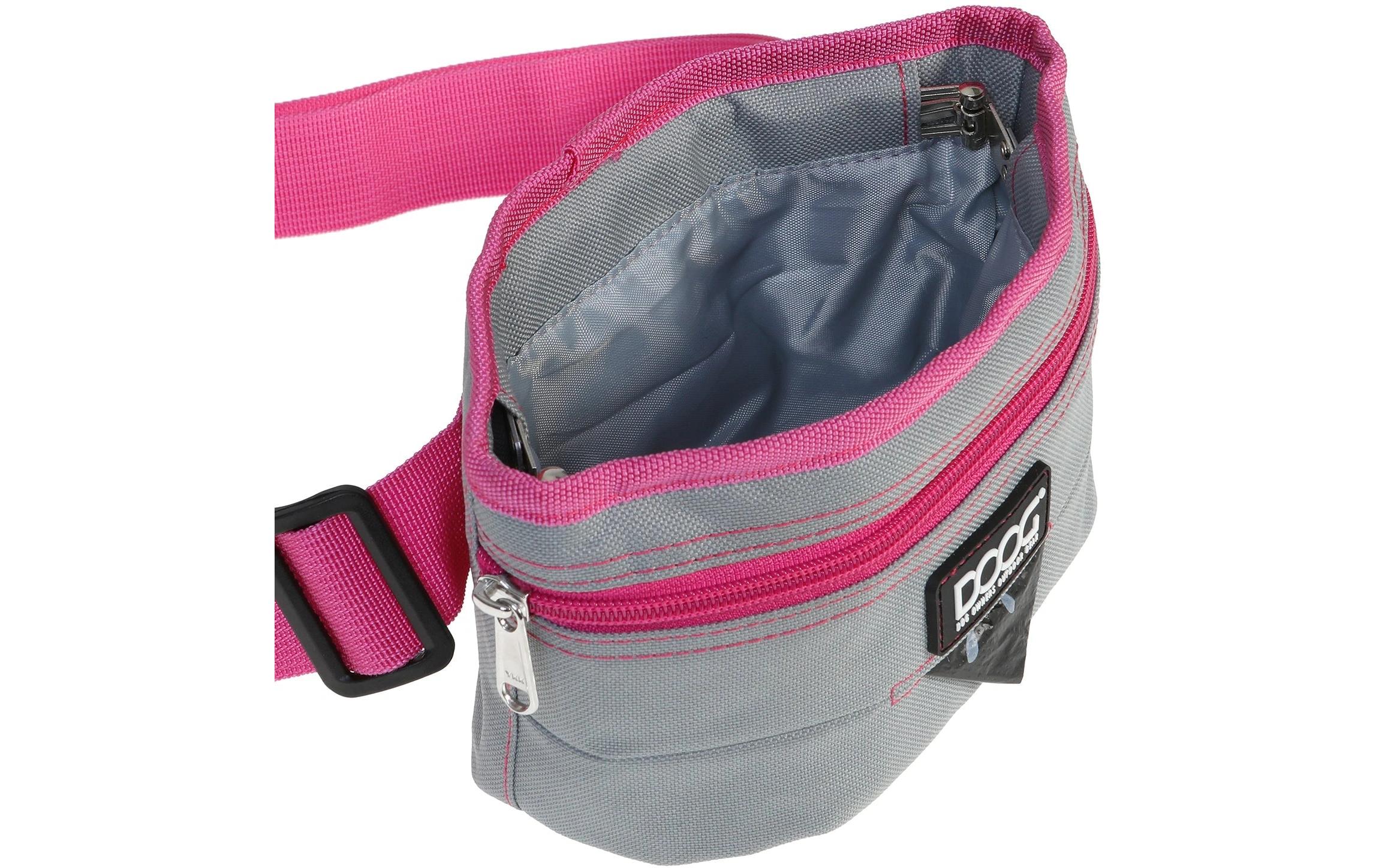 Treat Pouch L Grau / PinkHochwertiger Leckerlibeutel mit herausnehmbarem Innenfutter