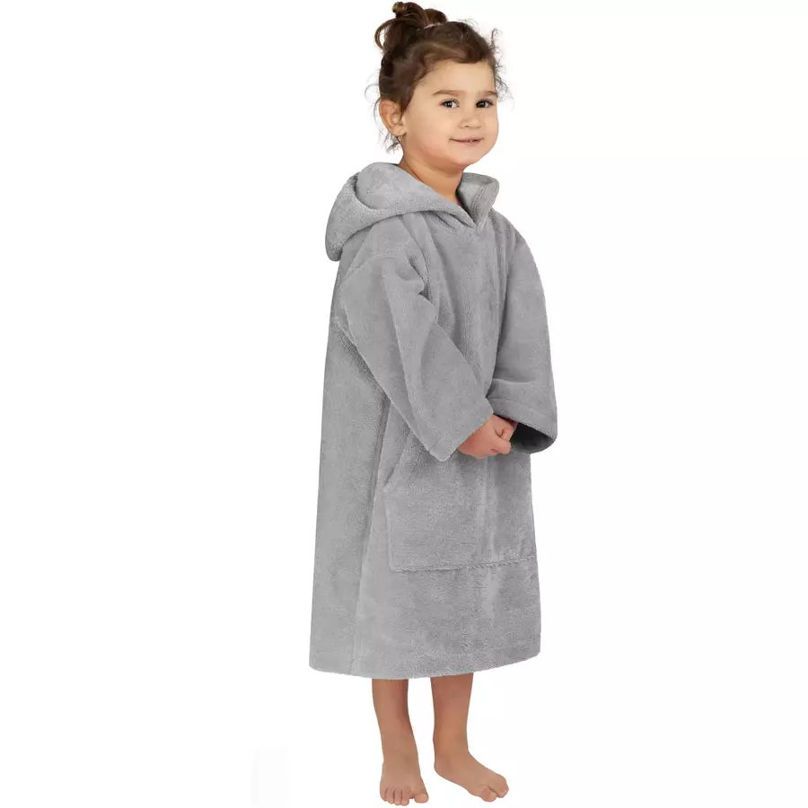 normani Kinder langarm Poncho 2-5 Jahre Pichilemu Grau