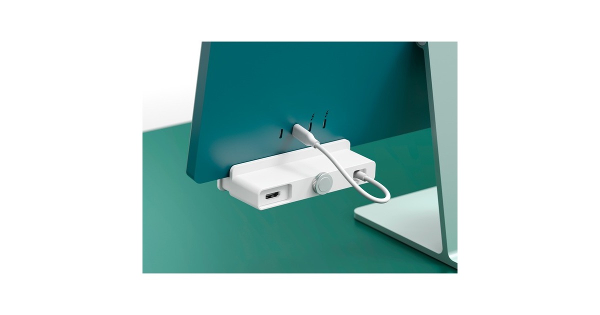 HyperHyperDrive 6-in-1 USB-C Hub for iMac 24″ usb-hub  (Wit)
