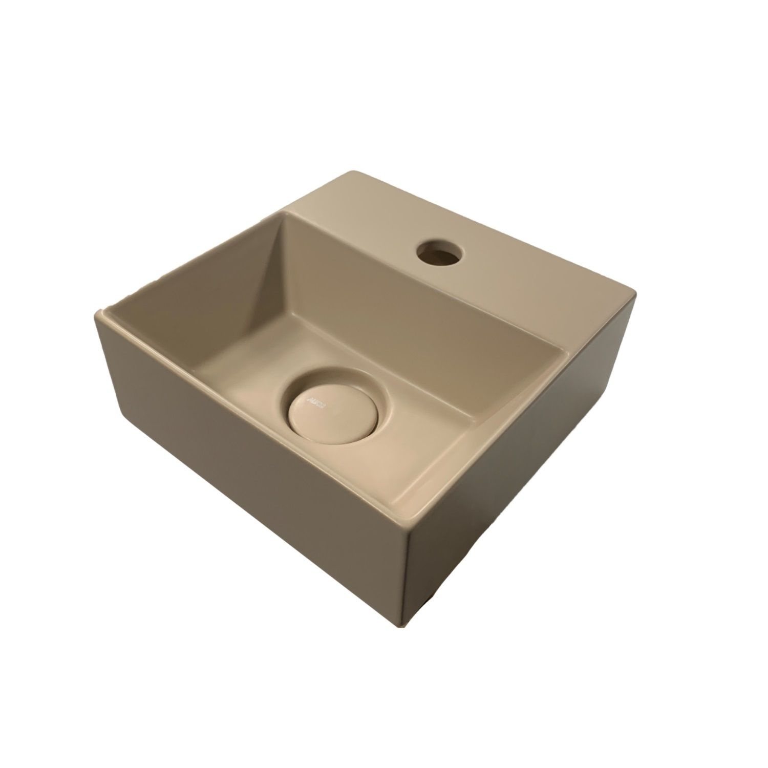 Salenzi Spy Fontein met clickwaste 30x30 cm mat taupe