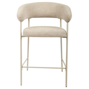 KARWEI barkruk Coco beige bouclé stof