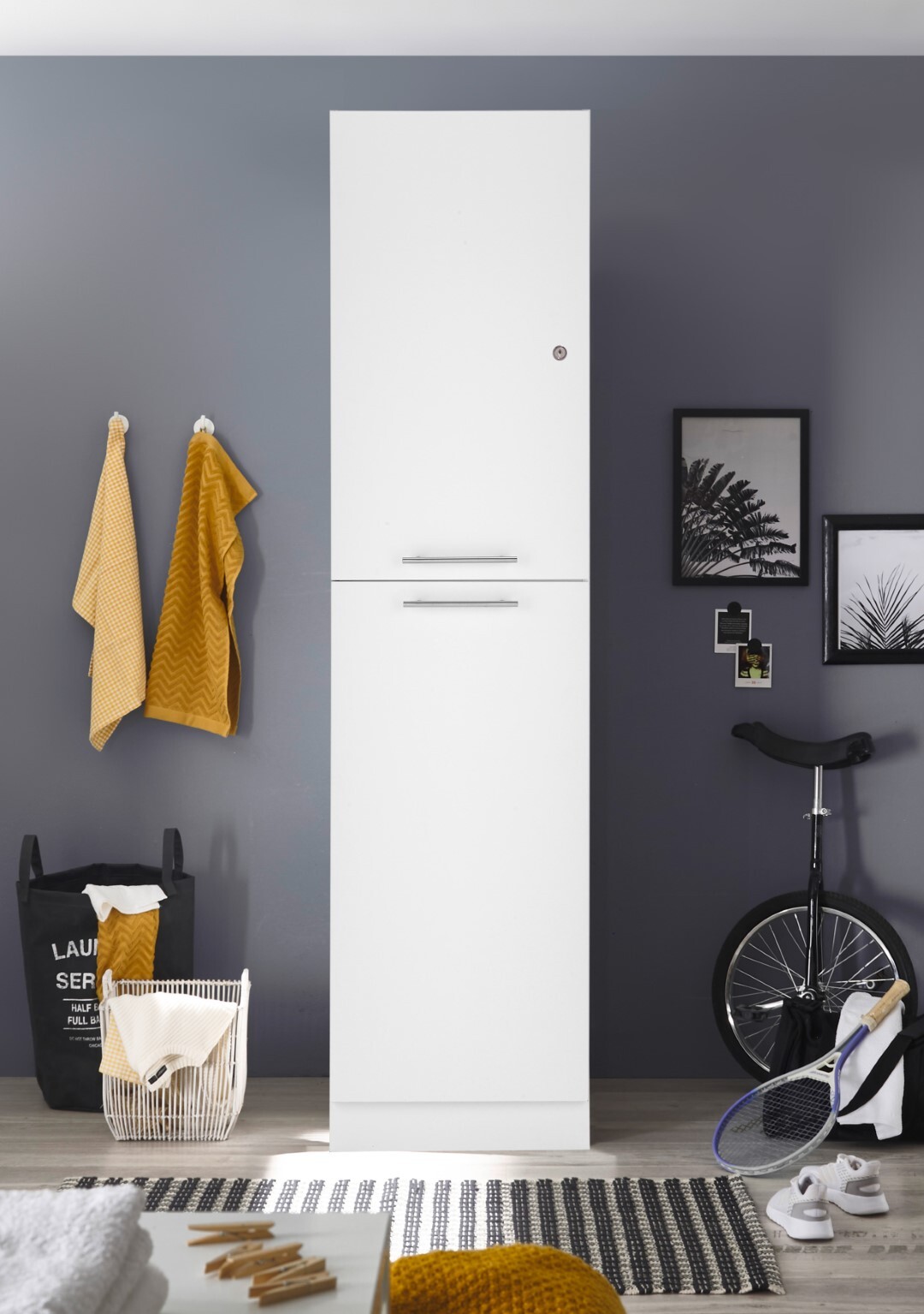 RESPEKTA Hochschrank CLARA - weiß matt - 50 cm