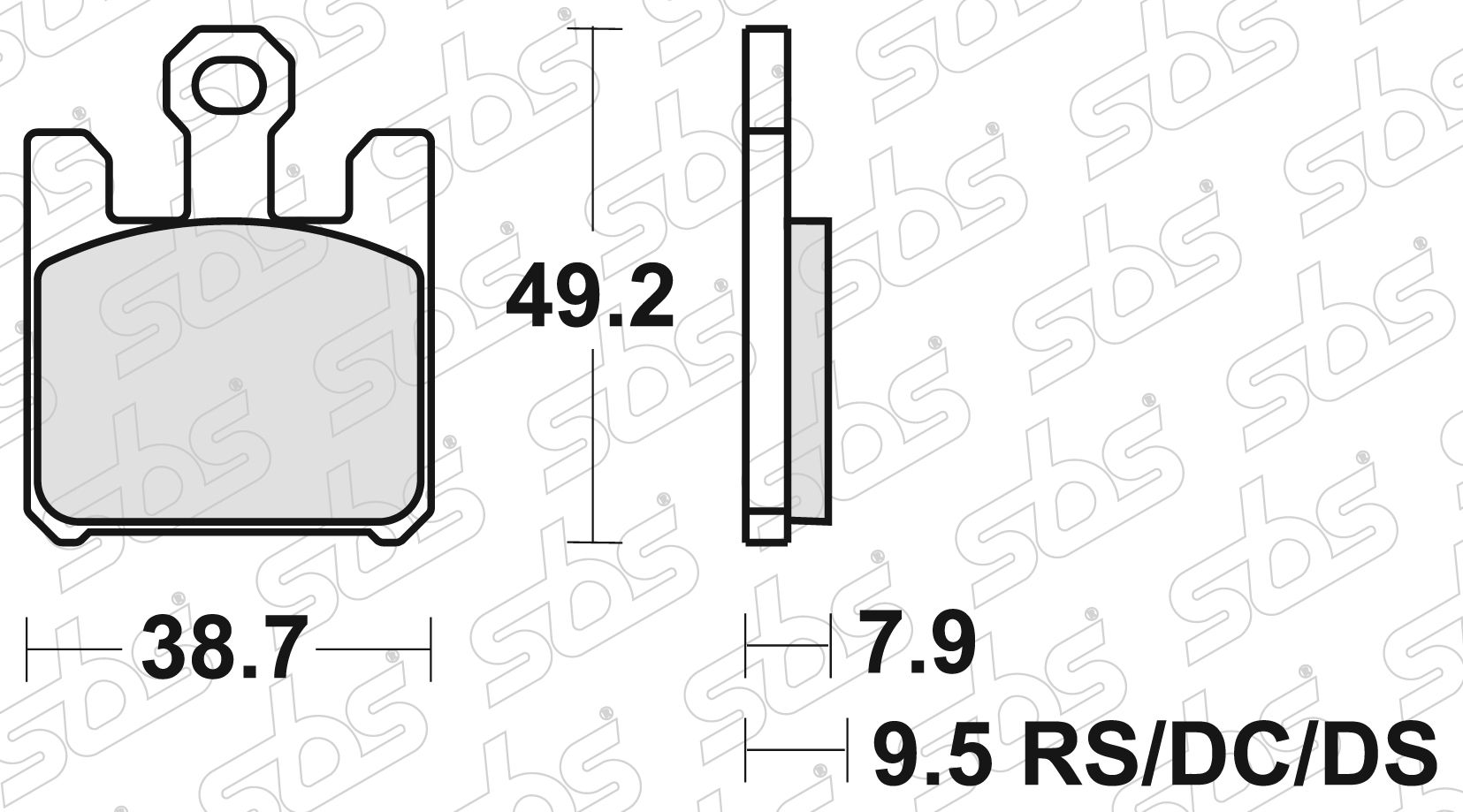 SBS - Plaquettes de frein 788 SP