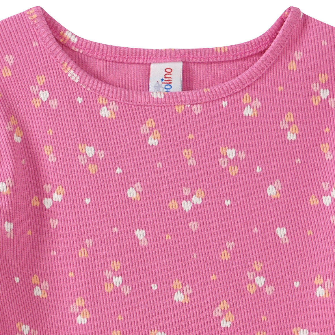 Topolino Mädchen Kleid mit Herzchen-Allover pink