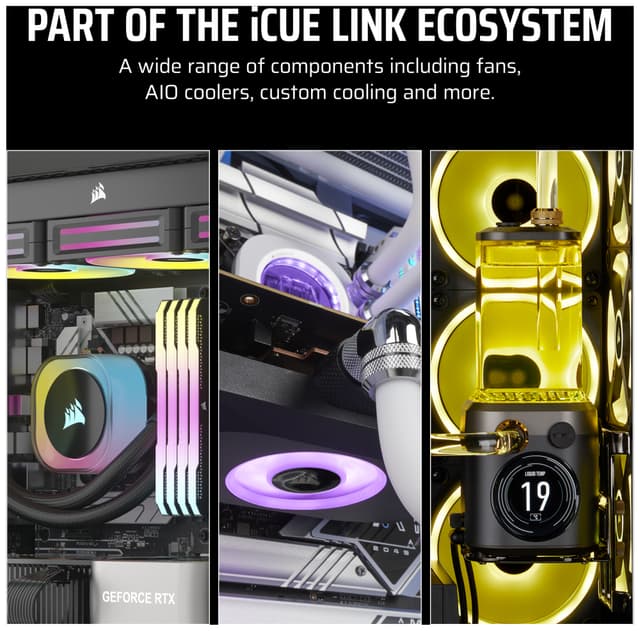 Corsair iCUE LINK LX120R RGB 120mm PWM-udvidelsesblæser