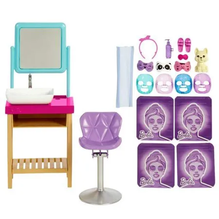 Barbie Glitzer-Gesichtsmasken Wellnesstag Spielset